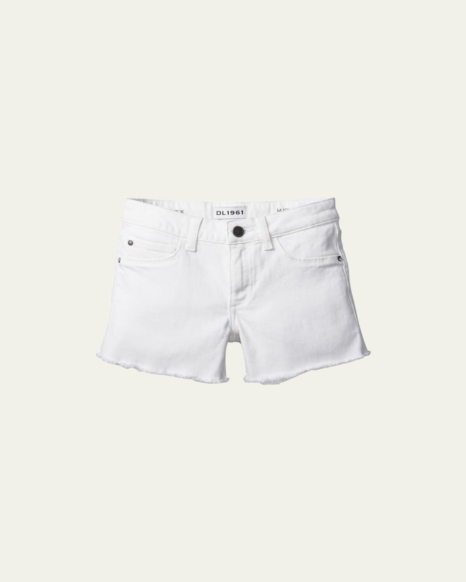 Girl's Lucy Fray Denim Shorts, Size 2-6